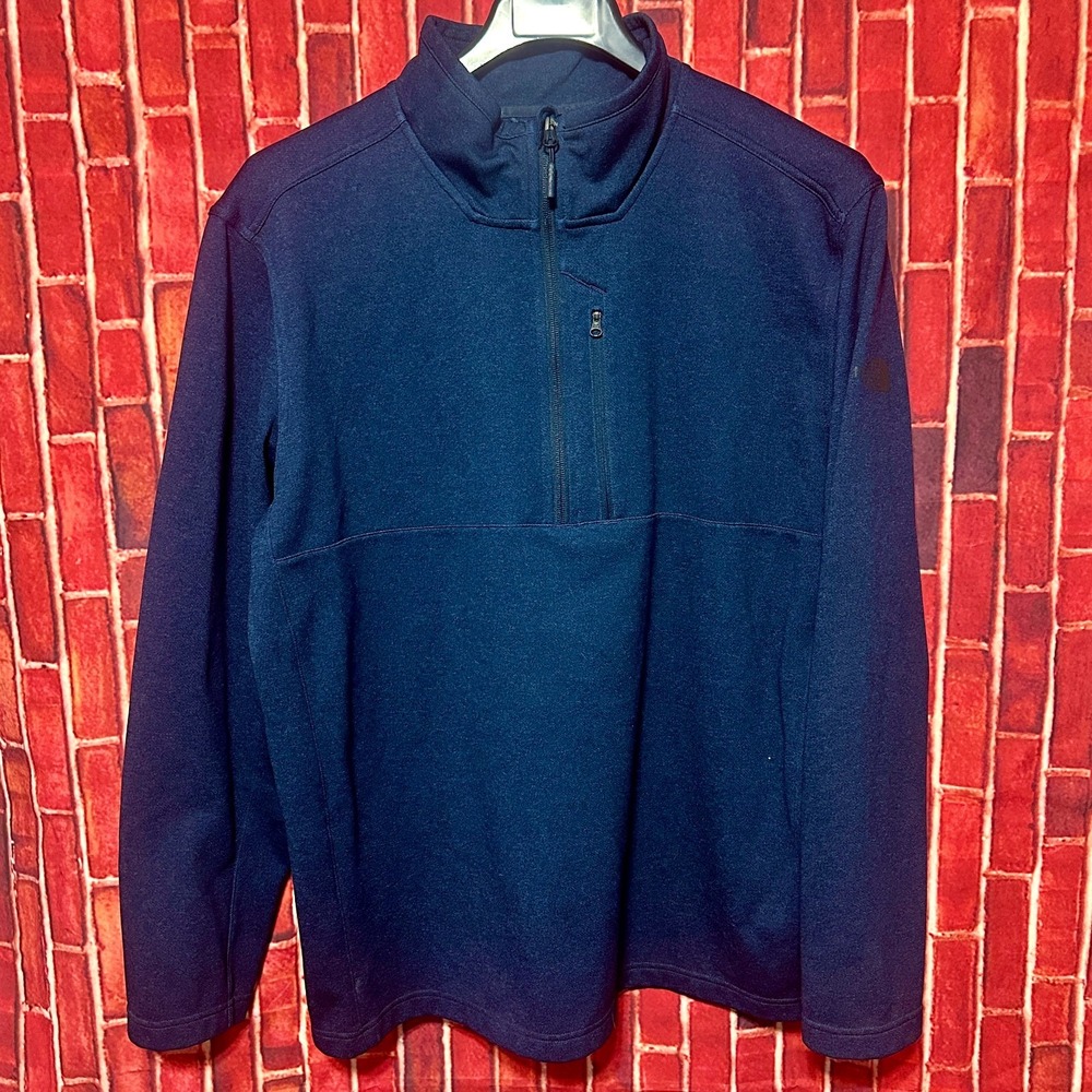 The North Face 1/2 Zip Pullover Sweater Sweatshirt Men's‎ XXL Navy Blue Fleece